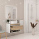 Миниатюра изображения товара Тумба под умывальник Teymi Ritta 75см / T60539 (белый/дуб)