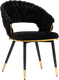 Миниатюра изображения товара Стул Woodville Rakel (черный/золотой)
