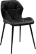 Миниатюра изображения товара Стул Woodville Вальд (экокожа черный/черный глянец)
