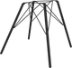 Миниатюра изображения товара Каркас стула Sheffilton SHT-S37 (черный муар, металл)