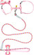 Миниатюра изображения товара Шлея с поводком Solmax&Zoo MUZ99281 (розовый)