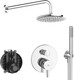Миниатюра изображения товара Душевая система со смесителем Ideal Standard Ceraline 6в1 SetA6939AA-8