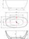 Миниатюра изображения товара Ванна акриловая Lauter Eliza 150x80 / 21660150 (отдельностоящая)