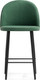 Миниатюра изображения товара Стул барный Woodville Амизуре (катания изумруд/черный матовый)