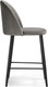 Миниатюра изображения товара Стул барный Woodville Амизуре (темно-серый/черный матовый)