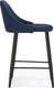 Миниатюра изображения товара Стул барный Woodville Джама (темно-синий/черный матовый)