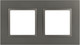 Миниатюра изображения товара Рамка для выключателей и розеток ЭРА Elegance 14-5012-16 Classic / Б0065825 (титан)