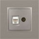 Миниатюра изображения товара Розетка ЭРА Elegance 14-3110-16 / Б0065768 (титан)