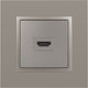 Миниатюра изображения товара Розетка ЭРА Elegance 14-3114-16 / Б0065778 (титан)