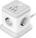 Миниатюра изображения товара Сетевой фильтр Cablexpert TWR-4-U3-W-3