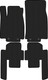 Миниатюра изображения товара Комплект ковриков для авто Alicosta 0828_1 для Mercedes-Benz R-Class I Минивэн/W251 (EVA соты, черный)