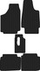 Миниатюра изображения товара Комплект ковриков для авто Alicosta 2415_1 для Лада Нива 21214 I SUV 1997-2019 (EVA соты, черный)