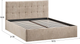 Миниатюра изображения товара Двуспальная кровать ТриЯ Джоли Универсальная с ПМ Тип 1 и заглушиной 160x200 (микровелюр Wellmart Dark Beige)