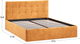 Миниатюра изображения товара Двуспальная кровать ТриЯ Джоли Универсальная с ПМ Тип 1 и заглушиной 160x200 (микровелюр Wellmart Yellow)