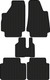 Миниатюра изображения товара Комплект ковриков для авто Alicosta 2406_1 для Лада 4х4 Урбан SUV/2121 3дв 2014-н.в. (EVA соты, черный)