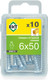 Миниатюра изображения товара Саморез ЕКТ 6.0x50 / B009775 (10шт)