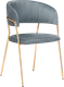 Миниатюра изображения товара Стул Woodville Kamelia (серый/золотой)