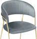 Миниатюра изображения товара Стул Woodville Kamelia (серый/золотой)