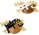Миниатюра изображения товара Набор брошей Meshu Cat In Flowers / MS_60495 (2шт)