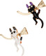 Миниатюра изображения товара Набор брошей Meshu Witch Kitten / MS_60501 (2шт)