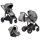 Миниатюра изображения товара Детская универсальная коляска Farfello Molly Pro 3 в 1 MP-1 (серый)