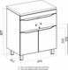 Миниатюра изображения товара Тумба под умывальник Mixline Лайн-70 555464