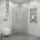 Миниатюра изображения товара Душевой уголок Niagara Eco NG-1008-14QMT 80x80x190 (хром/стекло матовое)