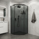 Миниатюра изображения товара Душевой уголок Niagara Eco NG-1010-14DT 100x100x190 (черный/стекло тонированное)