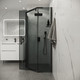 Миниатюра изображения товара Душевой уголок Niagara Eco NG-1010-14DT 100x100x190 (черный/стекло тонированное)