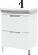 Миниатюра изображения товара Тумба под умывальник Belux Мадейра Н 65-02 (1, белый глянцевый)