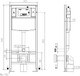 Миниатюра изображения товара Инсталляция для унитаза Teymi Aina 55 / T70035