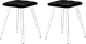 Миниатюра изображения товара Набор табуретов Памир Атлант F90 (2шт, черный/белая опора)
