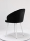 Миниатюра изображения товара Стул Памир Зефир F90 (черный/белая опора, поворотный)
