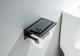 Миниатюра изображения товара Держатель для туалетной бумаги Aquatek Либра AQ4309MB (с полкой, черный матовый)