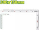 Миниатюра изображения товара Угольник DYLLU 300х150мм / DTSR4330