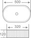 Миниатюра изображения товара Умывальник Roxen Royal Oval 570170