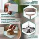 Миниатюра изображения товара Стул барный Tetchair Vimta (бежевый/натуральный/хром)