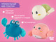 Миниатюра изображения товара Набор игрушек для ванной ROXY-KIDS Черепаха, краб, птичка / RWIN-001