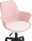 Миниатюра изображения товара Кресло офисное Woodville Tulin (белый/розовый/черный)