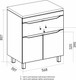 Миниатюра изображения товара Тумба под умывальник Mixline Лайн-60 555462