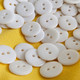 Миниатюра изображения товара Набор пуговиц Sentex P-002-15/2 (20шт, белый глянцевый)