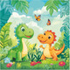 Миниатюра изображения товара Развивающая игра Три совы Maxi Динозавры на прогулке / ПК16М_64365 (16эл)