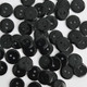 Миниатюра изображения товара Набор пуговиц Sentex P-002-15/2 (50шт, черный глянцевый)