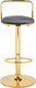 Миниатюра изображения товара Стул барный Woodville Lusia полубарный (темно-серый/золотой)