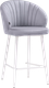 Миниатюра изображения товара Стул барный Woodville Бэнбу полубарный (Velutto 49/белый)