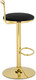 Миниатюра изображения товара Стул барный Woodville Lusia полубарный (черный/золотой)