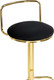 Миниатюра изображения товара Стул барный Woodville Lusia полубарный (черный/золотой)