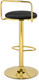 Миниатюра изображения товара Стул барный Woodville Lusia полубарный (черный/золотой)
