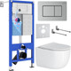 Миниатюра изображения товара Унитаз подвесной с инсталляцией Roxen StounFix Dual Fresh 968489
