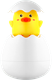 Миниатюра изображения товара Игрушка для ванной ROXY-KIDS Яйцо-лейка. Цыпленок 2в1 / REGG-002 (желтый)